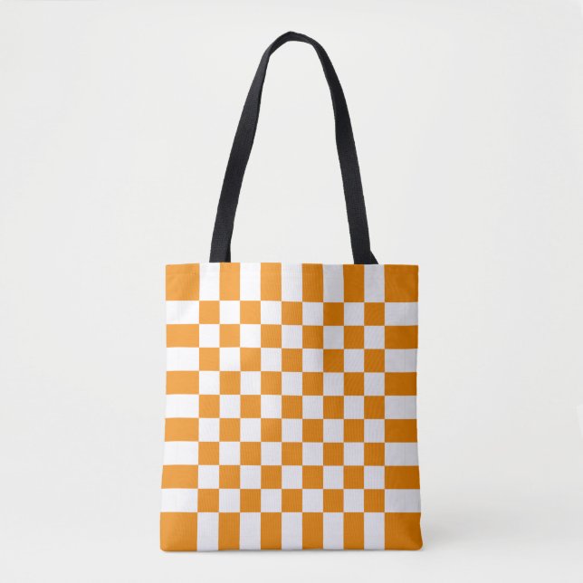Bolsa Tote Padrão Xadrez (Frente)
