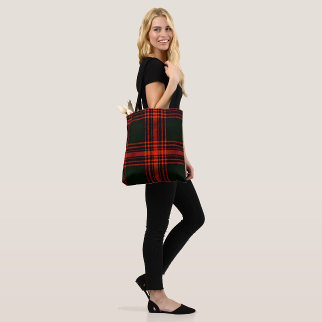 Bolsa Tote Padrão Xadrez de Caça Antigo Menzies Tartan (No(a) Modelo)