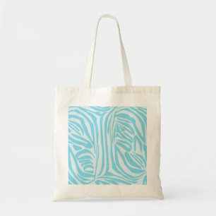 Bolsa Tote Padrão Zebra Azul