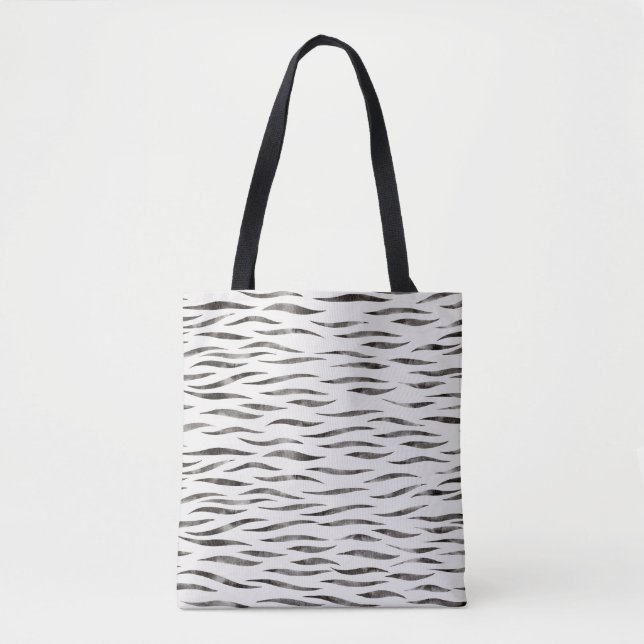 Bolsa Tote Padrões da Pele Selvagem de Animais Tiger (Frente)