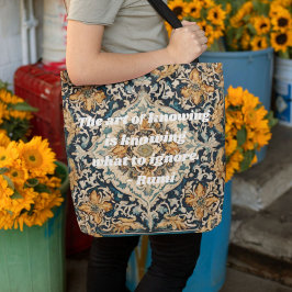Bolsa Tote Padrões de Azulejo Elegante personalizados e prese