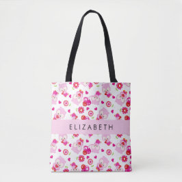 Bolsa Tote Padrões De Corujas, Corujas Bonitas, Corujas Rosa,