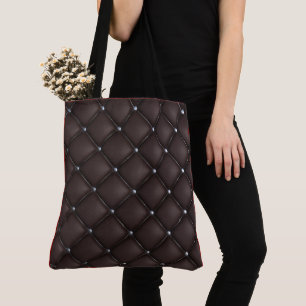 Bolsa Tote Padrões de couro Dourado, preto e elegante, luxo