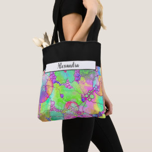 Bolsa Tote Padrões De Mão E Digitalmente Pintados Artigo 41º