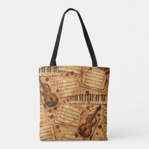 Bolsa Tote Padrões Estéticos de Dark Academia Vintage