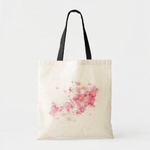 Bolsa Tote Padrões Florais de Flor Amarelo Cor-de-Rosa Abstra