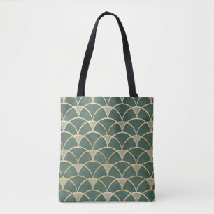 Bolsa Tote Padrões sem costura de aquarelas orientais