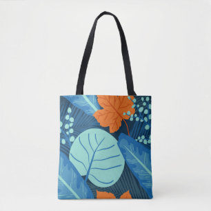 Bolsa Tote Padrões Tropicais Plantas Arte Fábrica Folhas de A