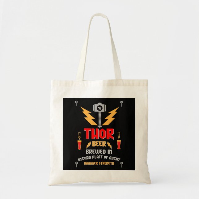 Bolsa Tote Paganismo Germânico Thor Beer (Frente)