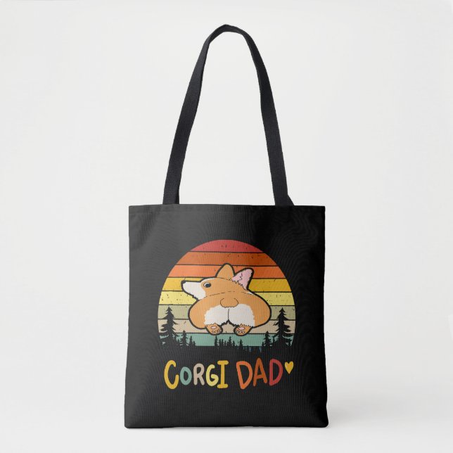 Bolsa Tote pai 8 Corgi (Frente)