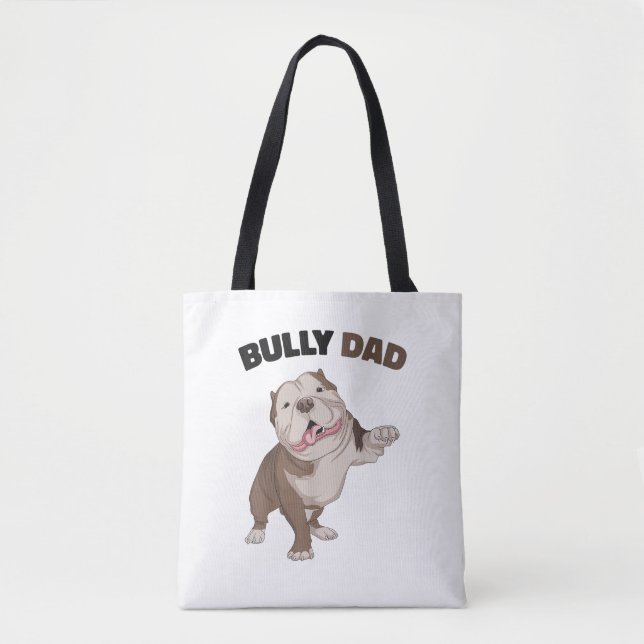 Bolsa Tote Pai Americano Proprietário de Cachorro Padre Funny (Frente)
