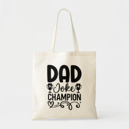 Bolsa Tote Pai campeão de Piadas Engraçado Presente no Dia do