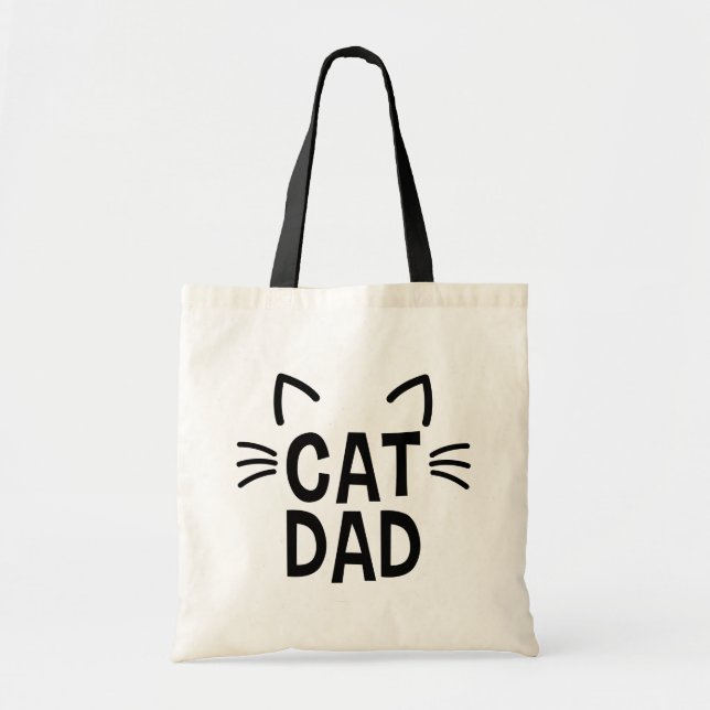 Bolsa Tote Pai De Gato Com Ouvidos E Sussurros (Frente)