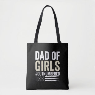Bolsa Tote Pai de Meninas em Maioria Piada Dia dos Pais
