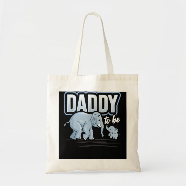 Bolsa Tote Pai De Ser Um Chá de fraldas Elefante Presente De  (Frente)