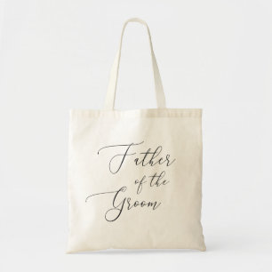 Bolsa Tote Pai do noivo. Casamento preto e branco