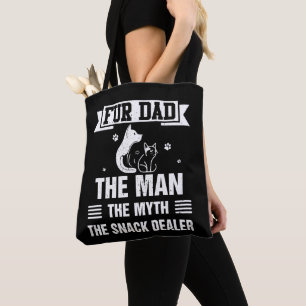 Bolsa Tote Pai Engraçado Pele Dia de os pais Cão Pet Amantes