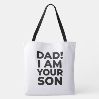 BOLSA TOTE "PAI! EU SOU SEU FILHO" CITAÇÃO