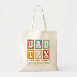 Bolsa Tote Pai Imposto Funny Foodie Snack Humor
