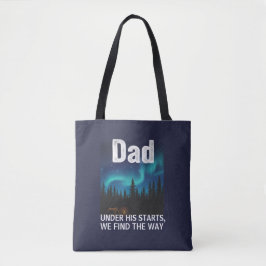 Bolsa Tote Pai Luzes do Norte Acampamento Personalizável
