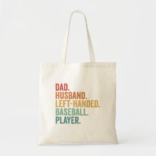 Bolsa Tote Pai Marido Baseball Esquerda Legenda