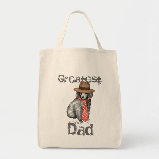Bolsa Tote Pai Miniatura Poodle (Frente)