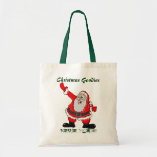 Bolsa Tote Pai Natal, presentes de Natal