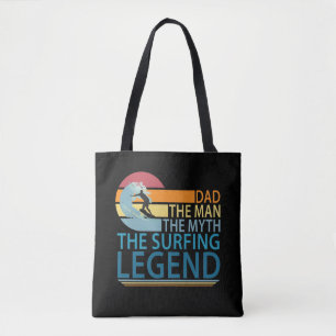 Bolsa Tote Pai O Homem O Mito A Lenda Do Surfe