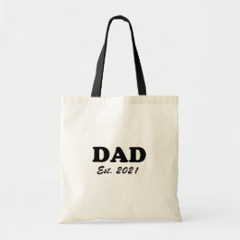 Bolsa Tote Pai personalizado Data estabelecida personalizada 