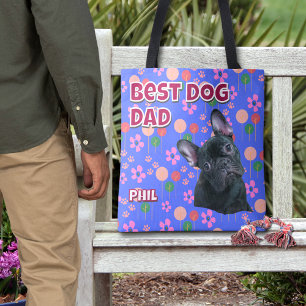 Bolsa Tote Pai personalizado de melhor cão - Dia de os pais P