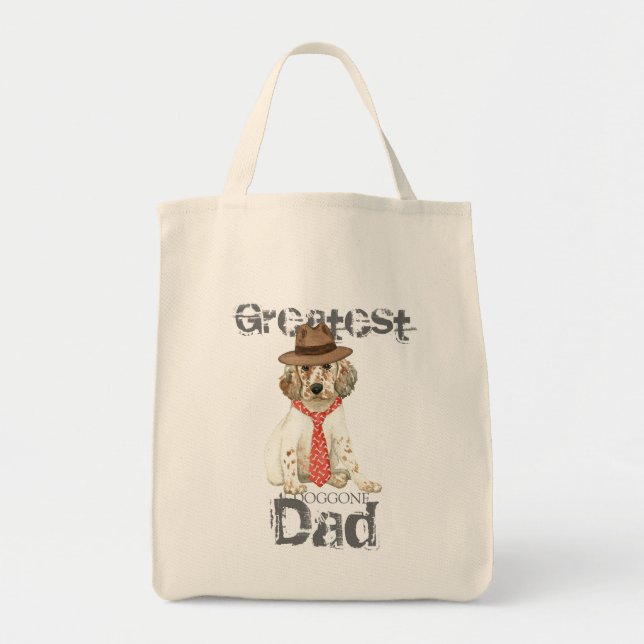 Bolsa Tote Pai Setter Inglês (Frente)