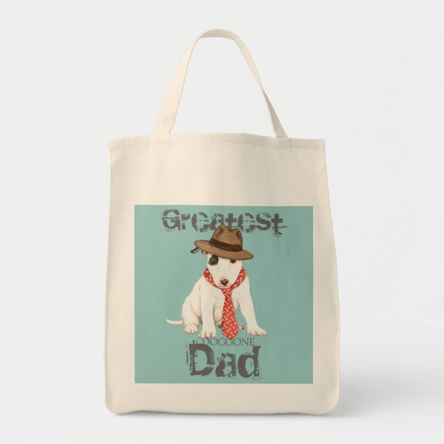 Bolsa Tote Pai Terrier Miniatura Bull (Frente)