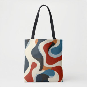Bolsa Tote Painel de ferramentas de design abstrato colorido