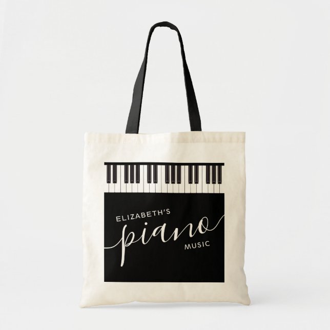 Bolsa Tote Painel de Ferramentas Personalizado de Música Pers (Frente)