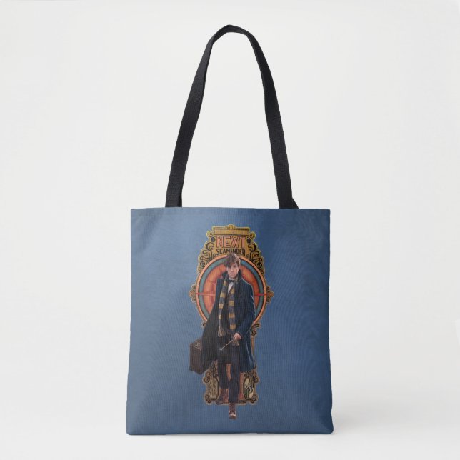 Bolsa Tote Painel NEWT SCAMANDER™ Walking Art Nouveau (Frente)