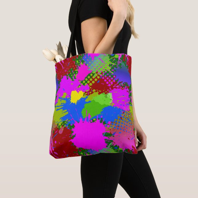 Bolsa Tote Paint Splash Patterno 3 (Close Up)