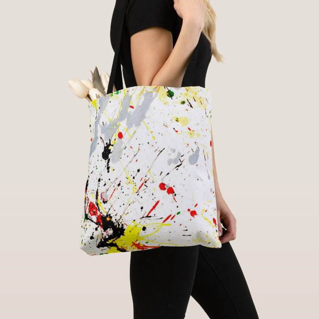 Bolsa Tote Paint Splatter (Close Up)