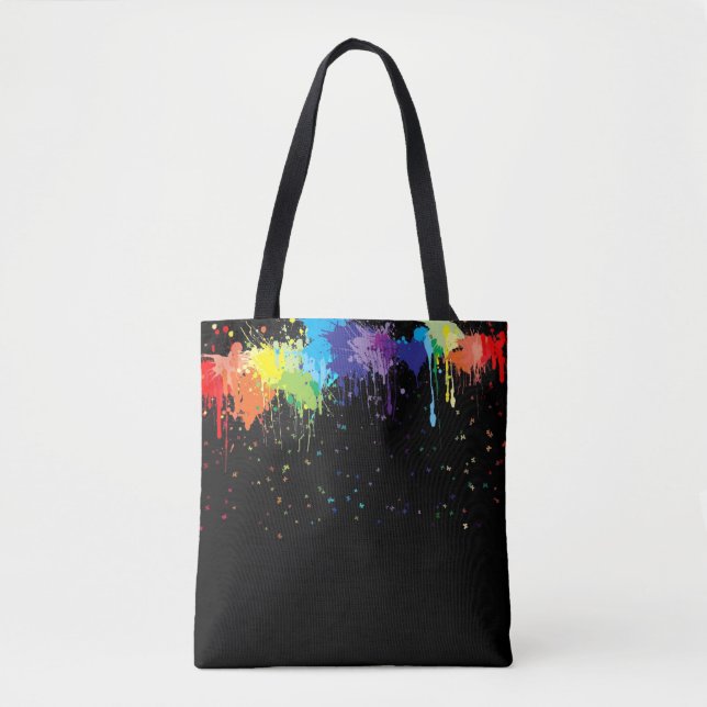 Bolsa Tote Paint Splatter (Frente)