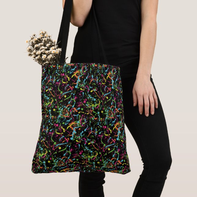 Bolsa Tote Paint Splatter (Close Up)