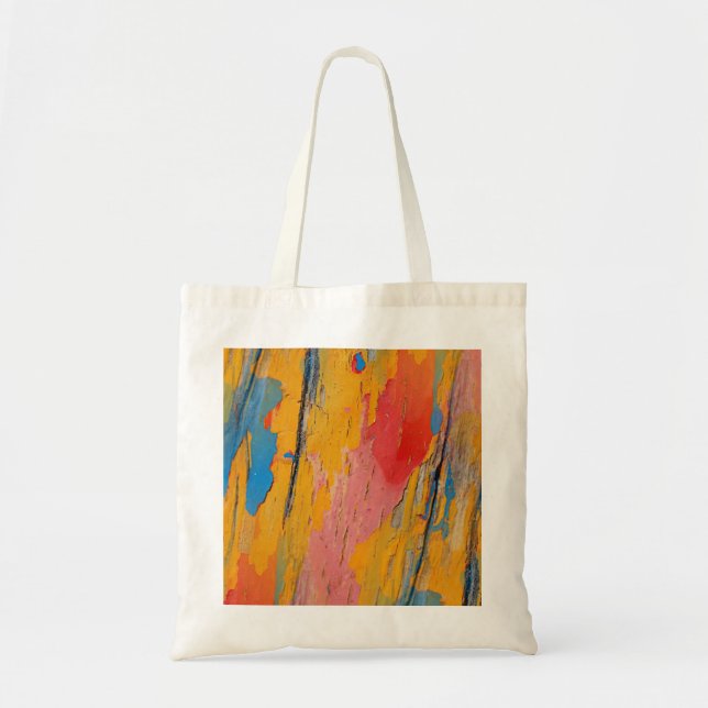 Bolsa Tote Paint Splatter colorido (Frente)