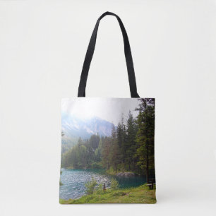 Bolsa Tote Pais alpinos e lago