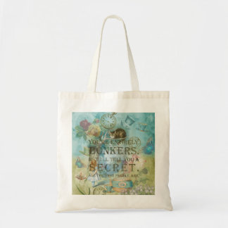 Bolsa Tote País das Maravilhas - Citação dos Loucos - Alice N