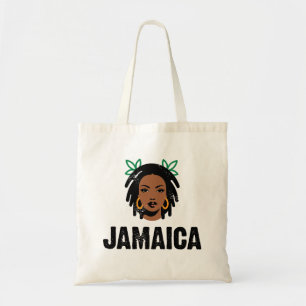Bolsa Tote País Jamaica com design de mulher bonita