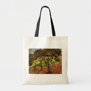 Bolsa Tote Paisagem, Árvores e Figuras por Vincent van Gogh