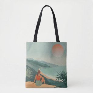 Bolsa Tote Paisagem Boho Abstrato (9)