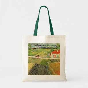 Bolsa Tote Paisagem, Carruagem e Trem por Vincent van Gogh