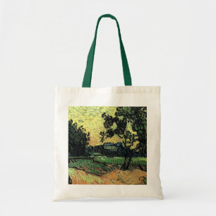 Bolsa Tote Paisagem com Castelo de Auvers por Vincent van Gog