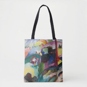 Bolsa Tote Paisagem com Chaminé de Fábrica de Wassily Kandins