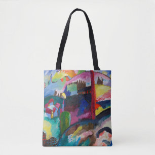 Bolsa Tote Paisagem com Chaminé de Fábrica, Wassily Kandinsky