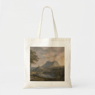 Bolsa Tote Paisagem com lago - Paul Sandby - c1808